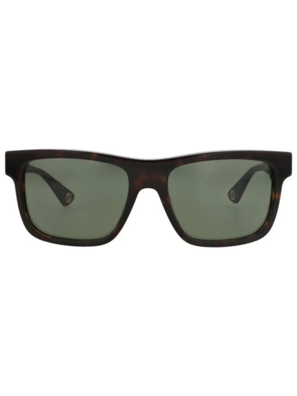 New Gucci Mens Square/Rectangle Havana Havana Green Fashion Designer Sunglasses